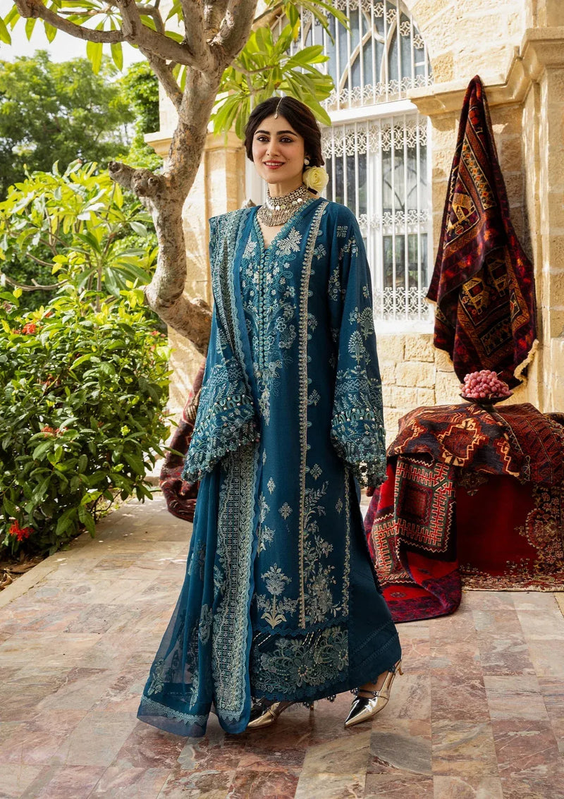 05 - Cyara - Karandi With Embroidered Chiffon - Kahf