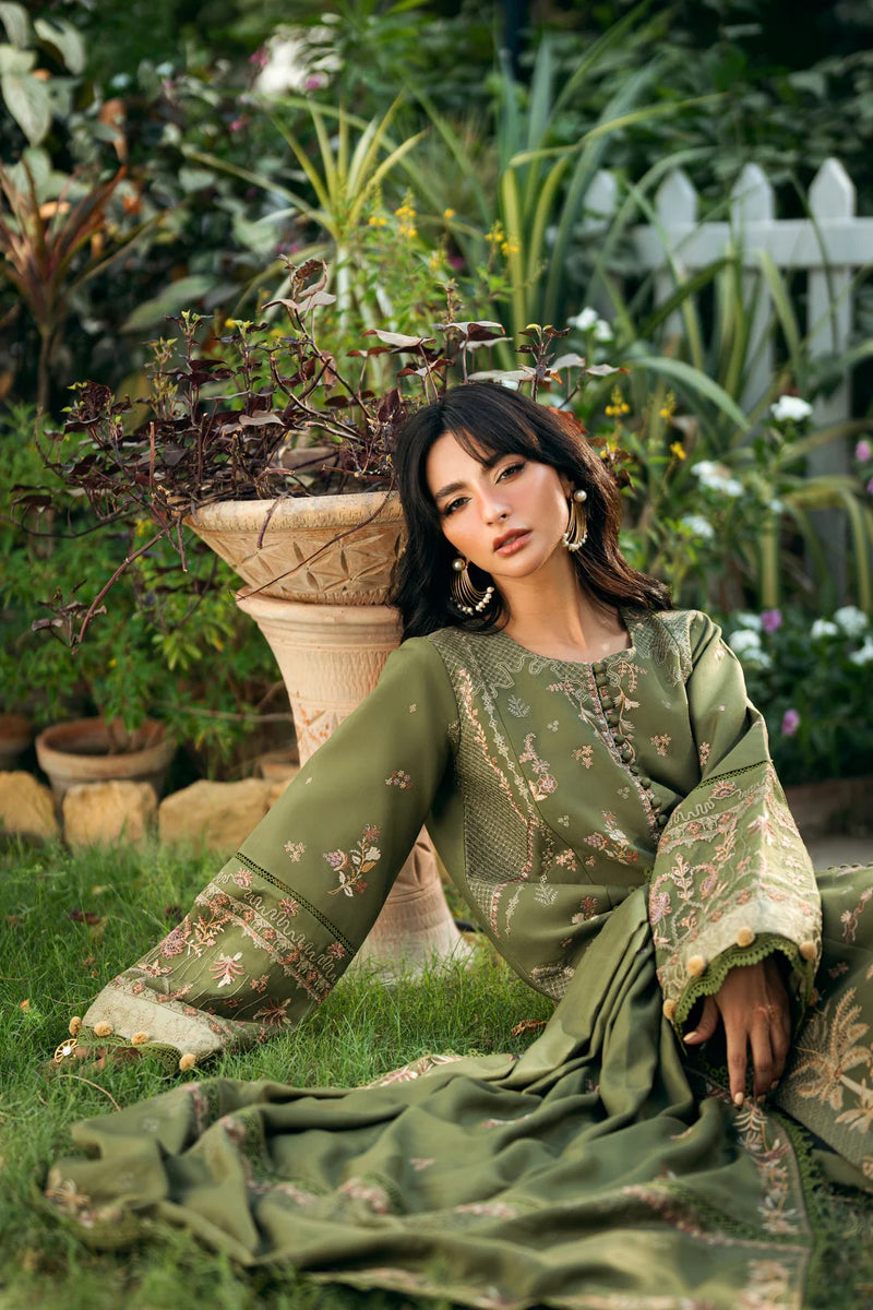 FNS - 1A - Serenity Embroidered & Pure Woolen Shawl - Florent