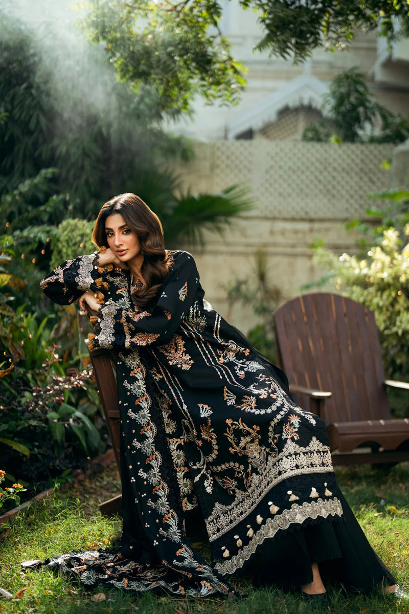 FNS - 2A - Serenity Embroidered & Pure Woolen Shawl - Florent