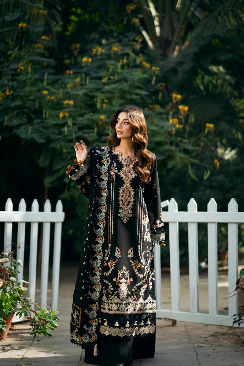 FNS - 2A - Serenity Embroidered & Pure Woolen Shawl - Florent