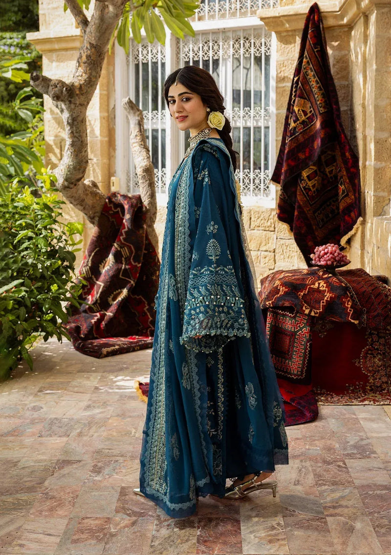 05 - Cyara - Karandi With Embroidered Chiffon - Kahf