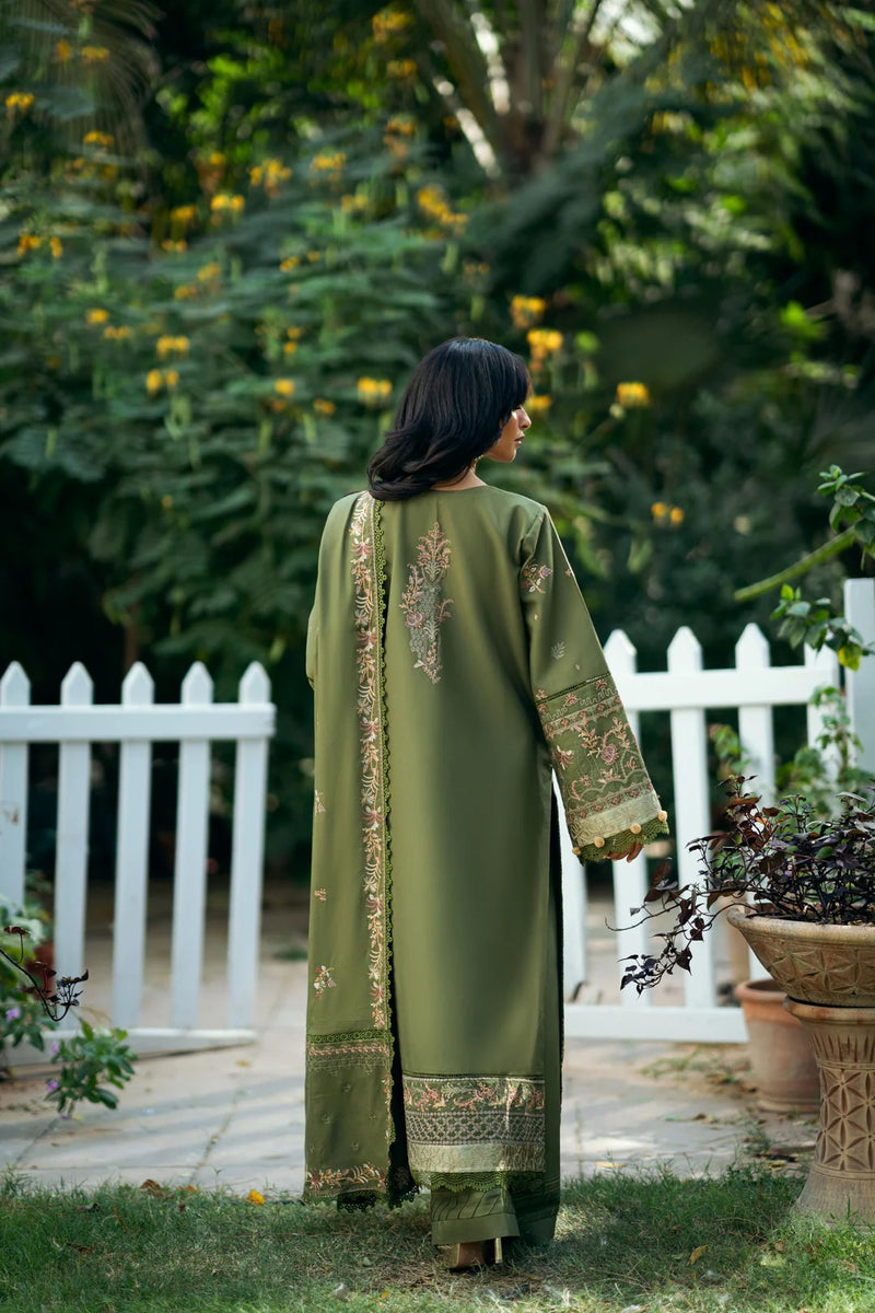 FNS - 1A - Serenity Embroidered & Pure Woolen Shawl - Florent