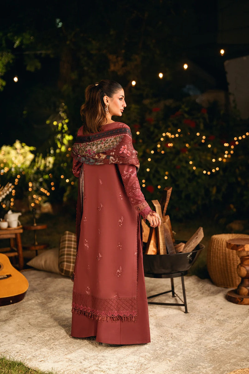 FNS - 6B - Serenity Embroidered & Pure Woolen Shawl - Florent