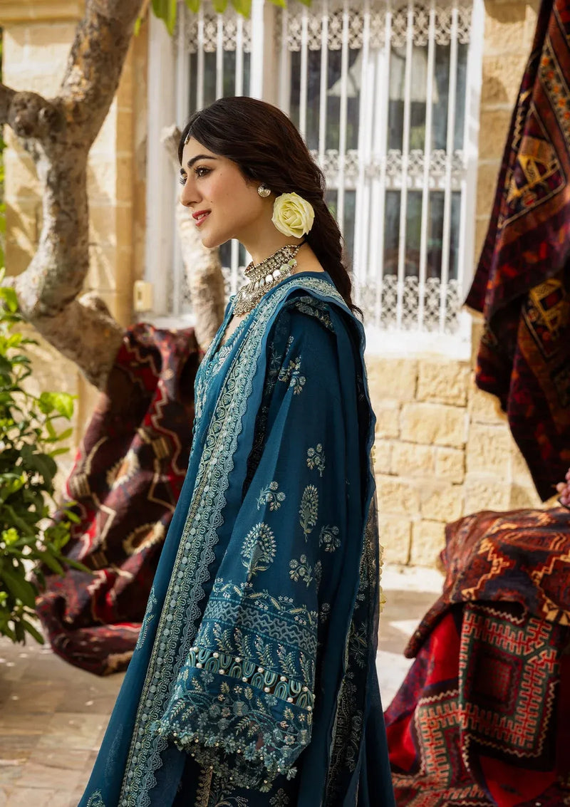 05 - Cyara - Karandi With Embroidered Chiffon - Kahf
