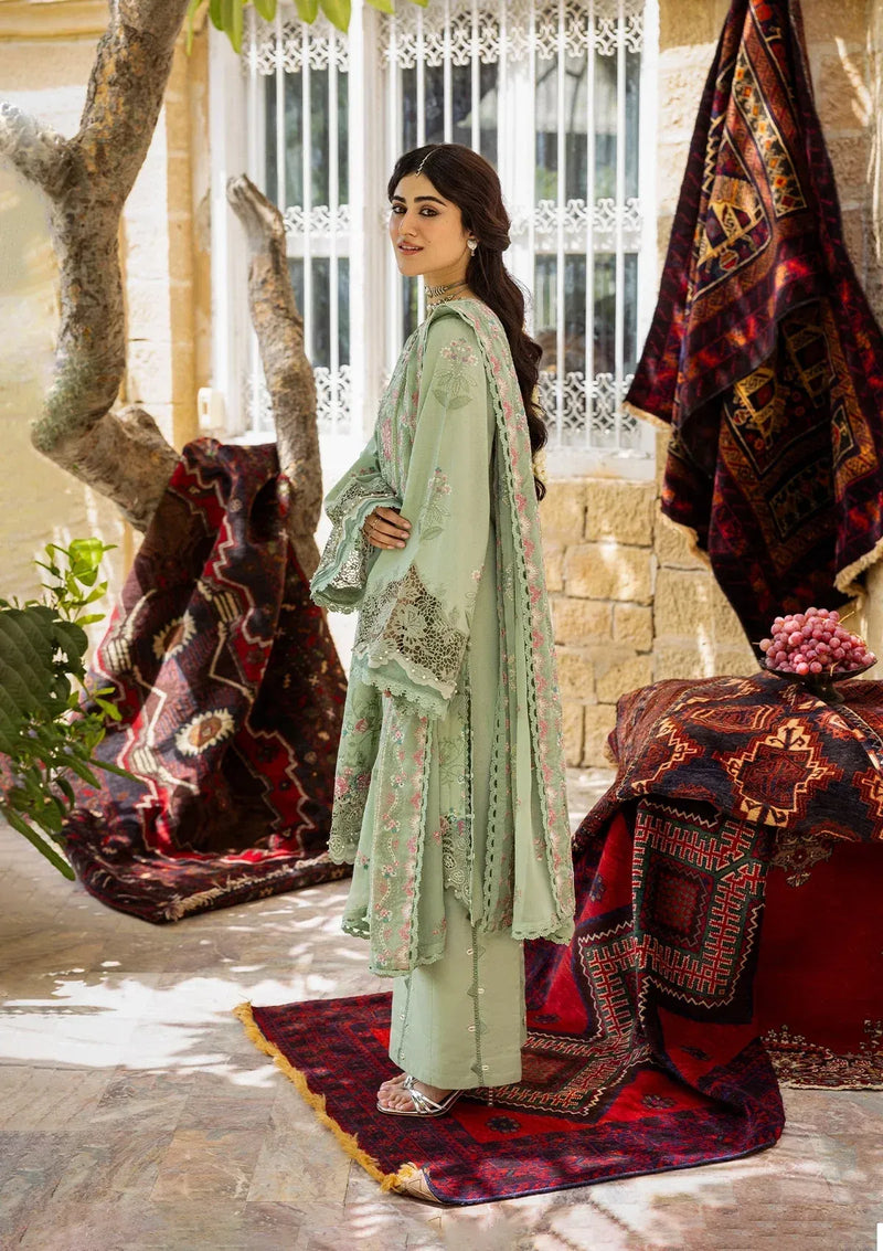 01 - Primrose - Karandi With Embroidered Chiffon - Kahf