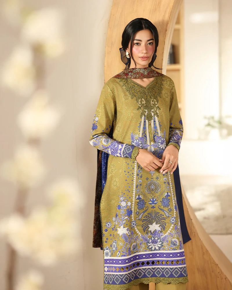 RNZ06B Mirha - Pareesa Printed Cambric - Roheenaz