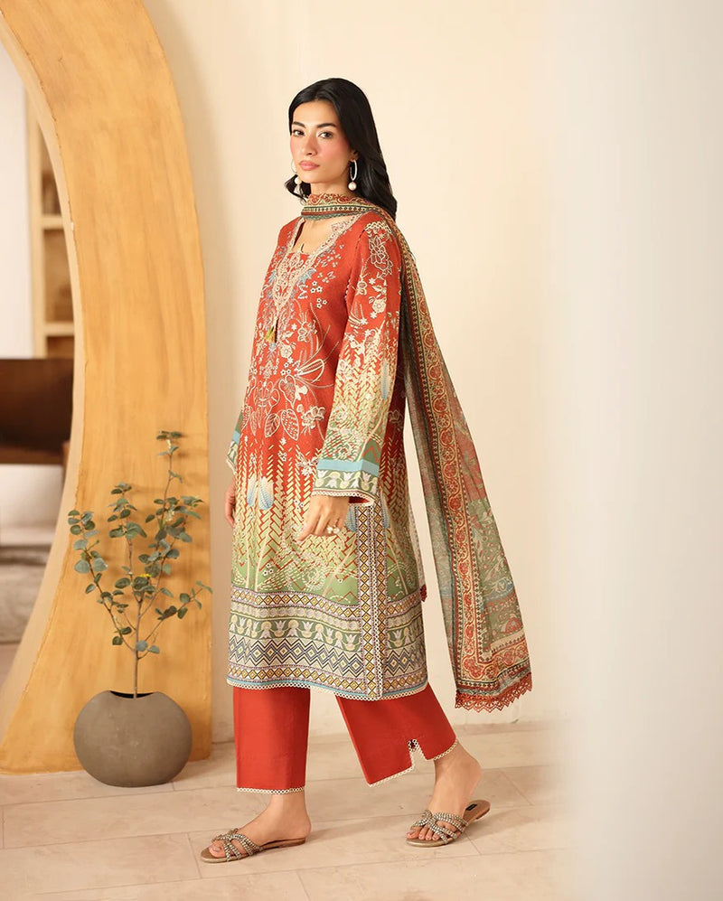 RNZ07B 3Naveen - Pareesa Printed Cambric - Roheenaz