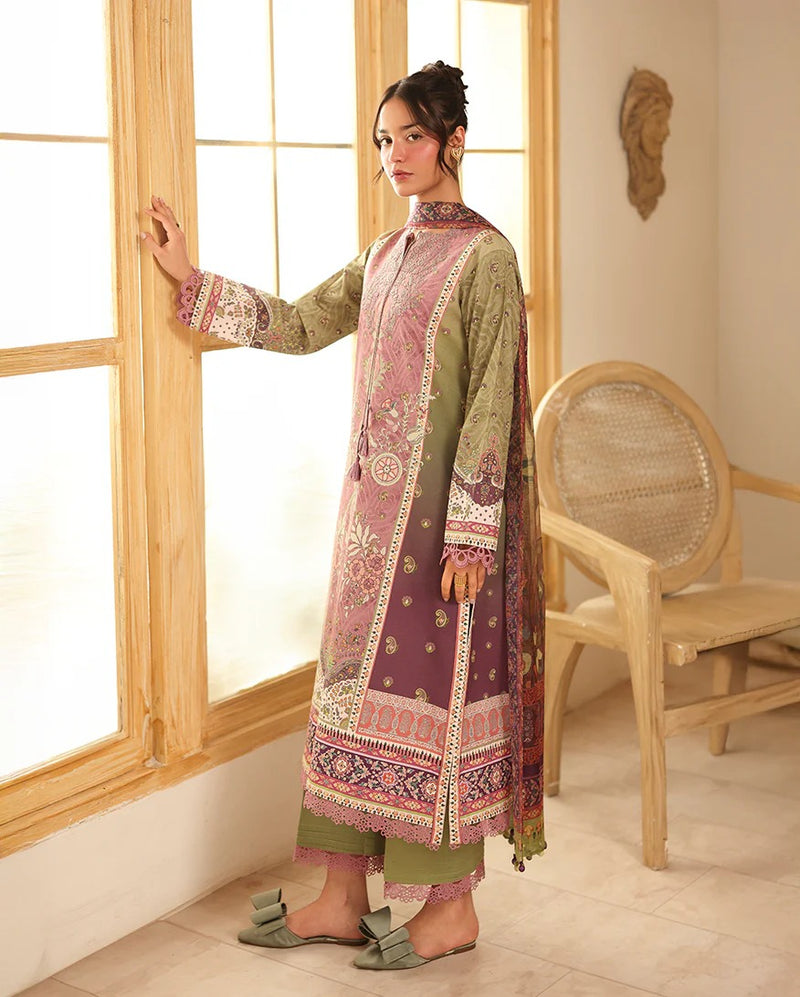 RNZ02A Ruhaab - Pareesa Printed Cambric - Roheenaz