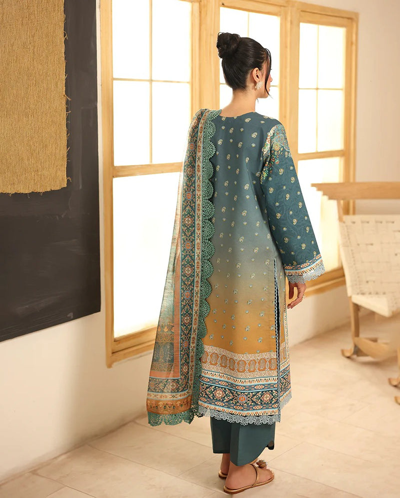 RNZ02B Shafia - Pareesa Printed Cambric - Roheenaz