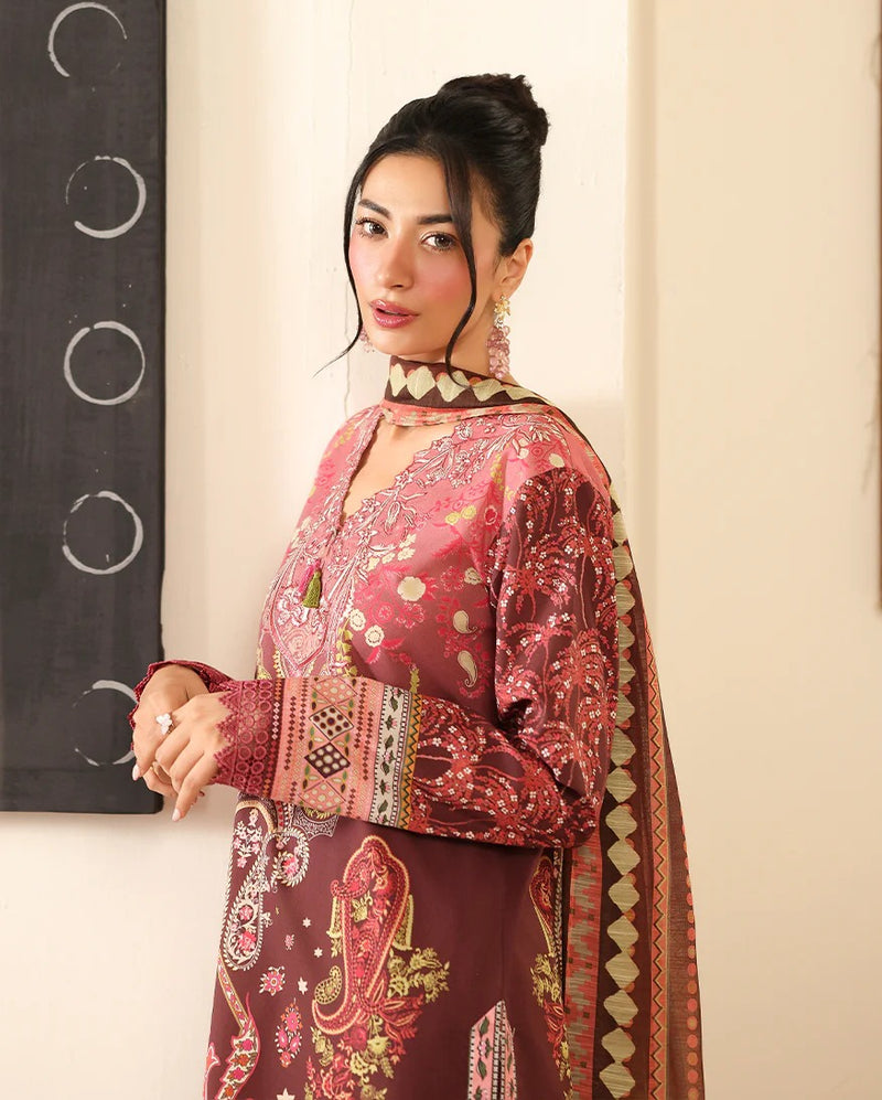RNZ04A Humaina - Pareesa Printed Cambric - Roheenaz