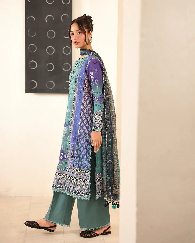 RNZ05B Fabeha - Pareesa Printed Cambric - Roheenaz