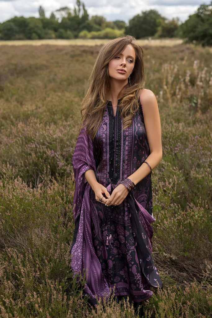 D 08 - Silk Satin Unstitched - Sobia Nazir