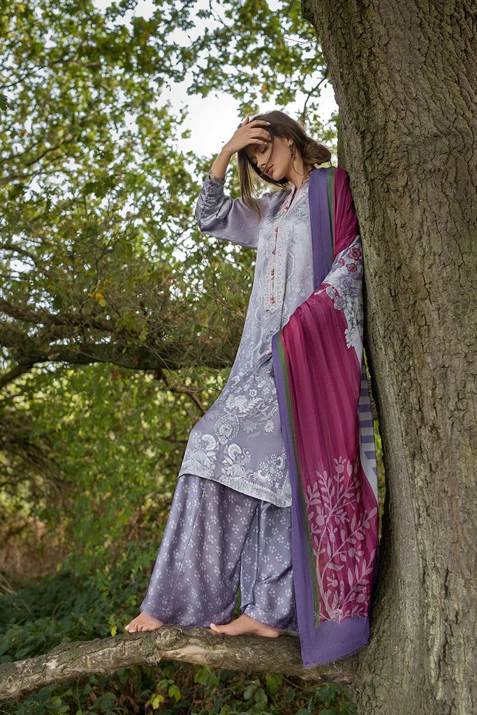 D 01 - Silk Satin Unstitched - Sobia Nazir