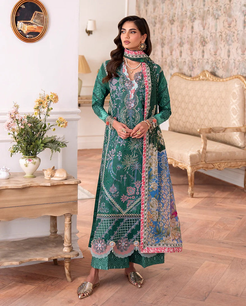 Maham 3B - Aezel Embroidered Cambric - Roheenaz