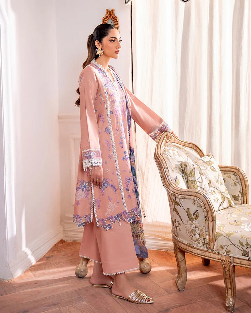 Wareesha 4B - Aezel Embroidered Cambric - Roheenaz