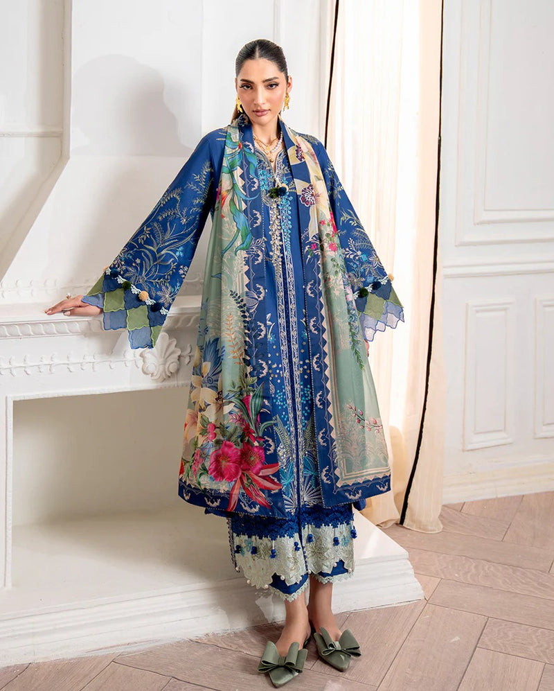 Insha 1A - Aezel Embroidered Cambric - Roheenaz