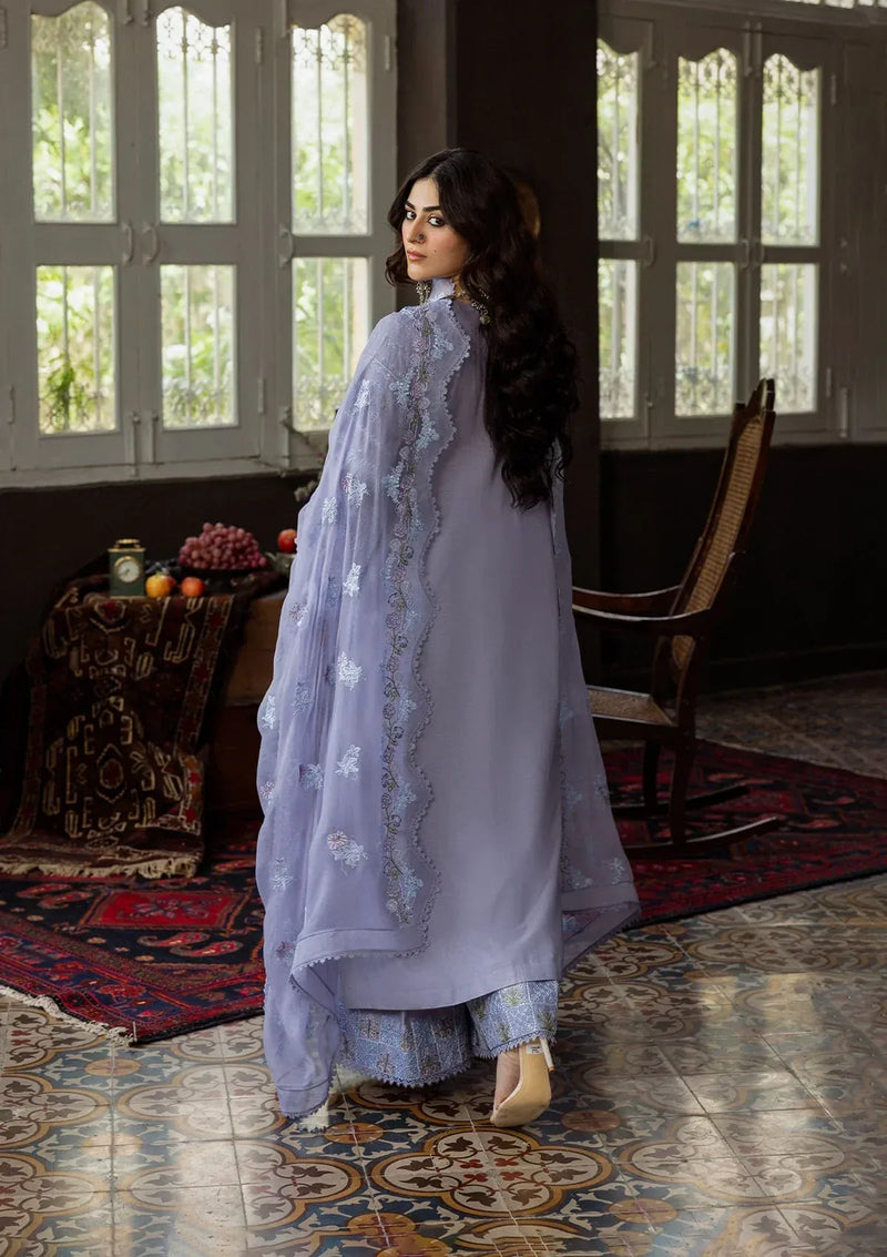 04 - Wisteria - Karandi With Embroidered Chiffon - Kahf