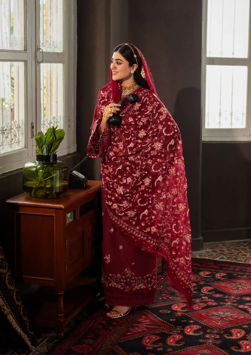 03 - Roselith - Karandi With Embroidered Chiffon - Kahf