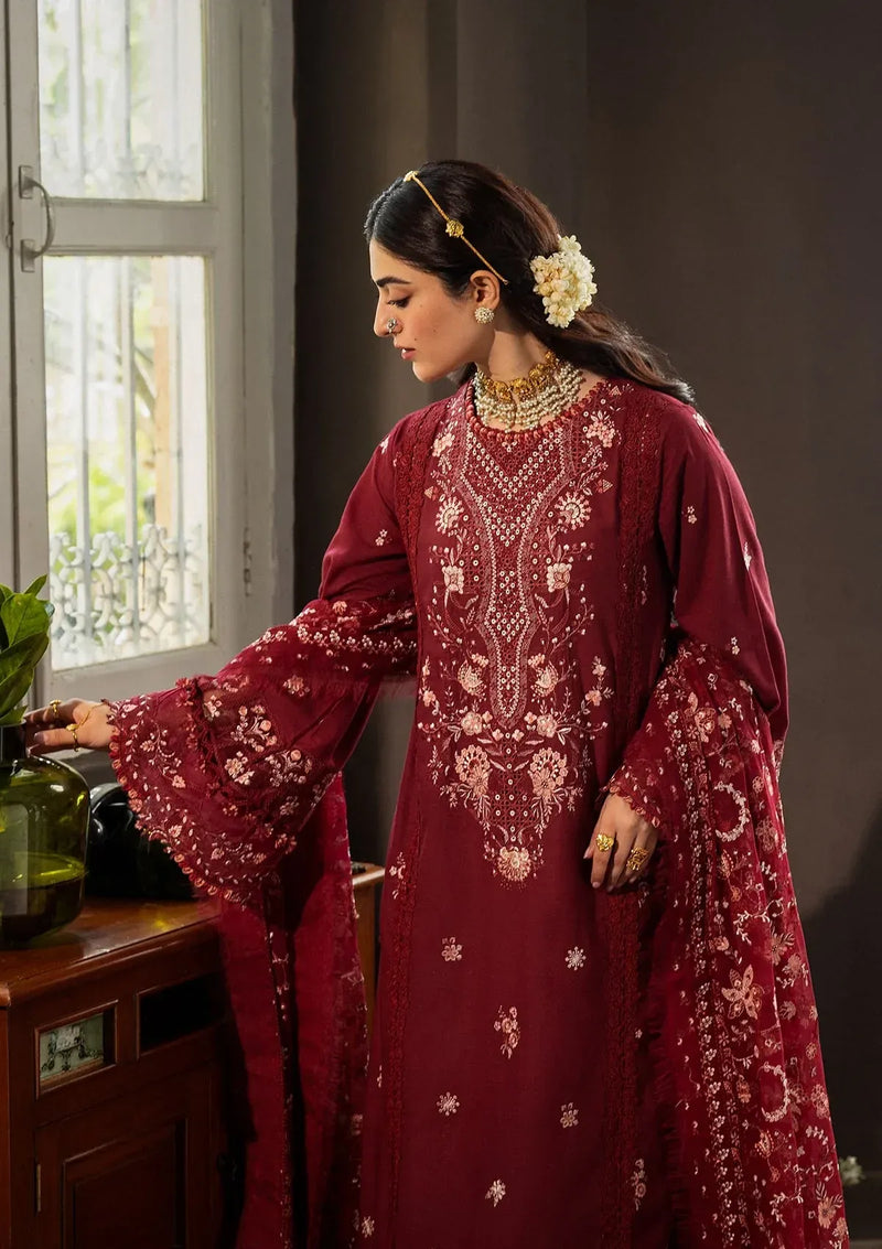 03 - Roselith - Karandi With Embroidered Chiffon - Kahf