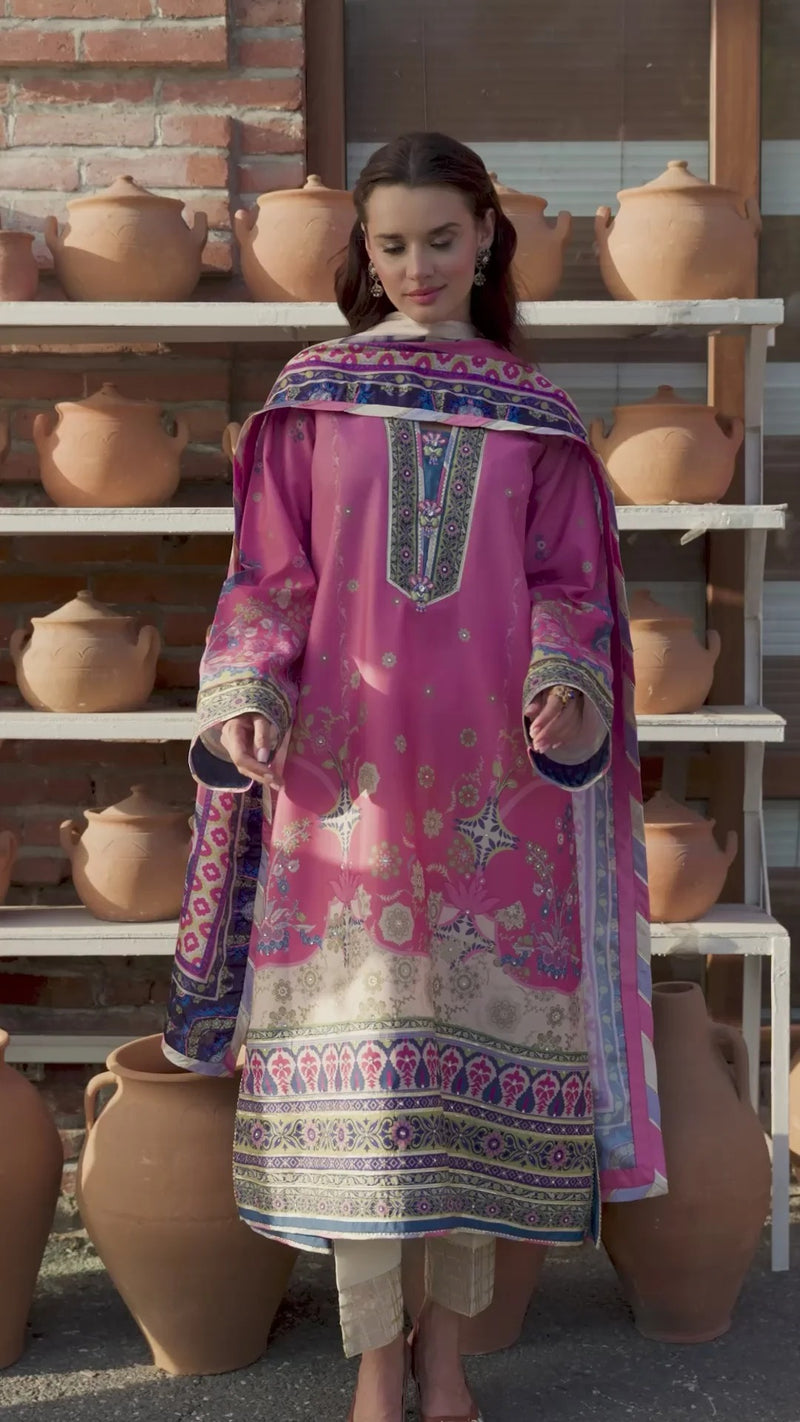 Meridian Bloom - Nirvana Printed Silk - Mushq Hemline