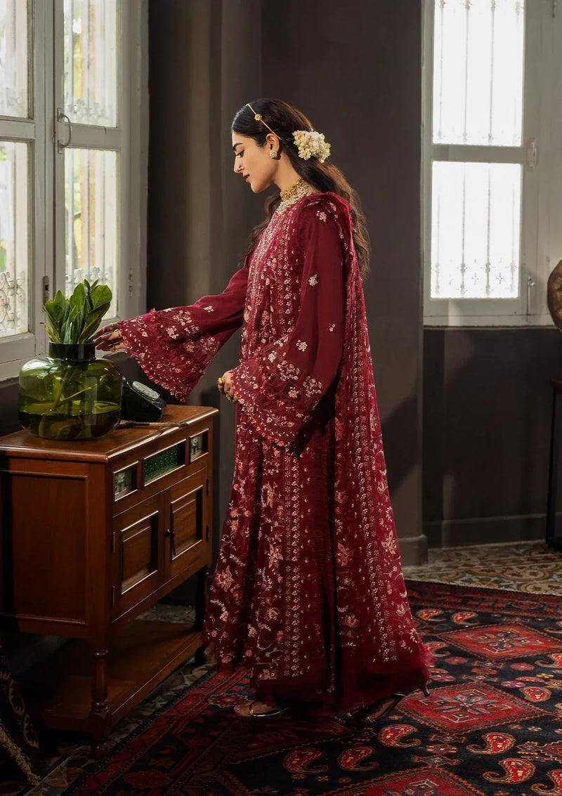03 - Roselith - Karandi With Embroidered Chiffon - Kahf