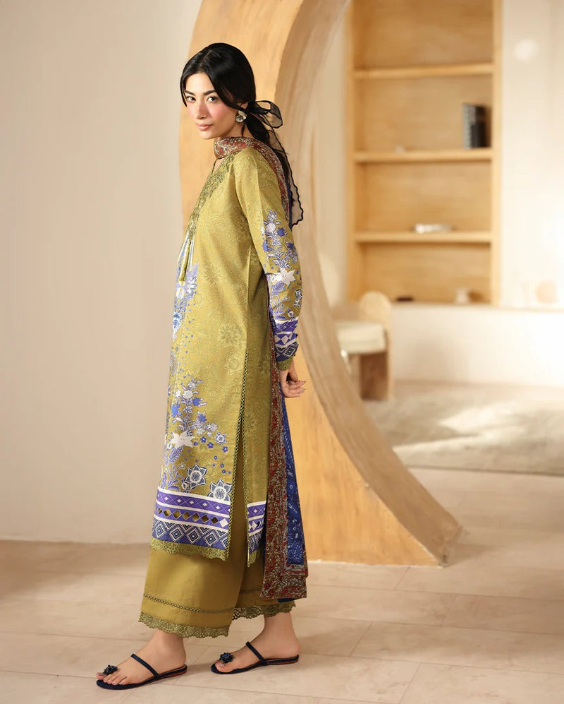 RNZ06B Mirha - Pareesa Printed Cambric - Roheenaz