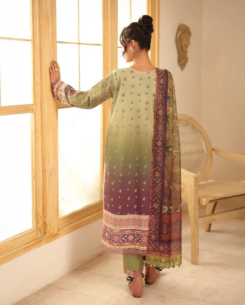 RNZ02A Ruhaab - Pareesa Printed Cambric - Roheenaz