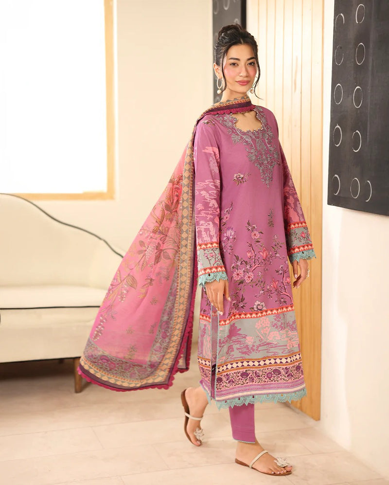 RNZ01B Nabeeha - Pareesa Printed Cambric - Roheenaz
