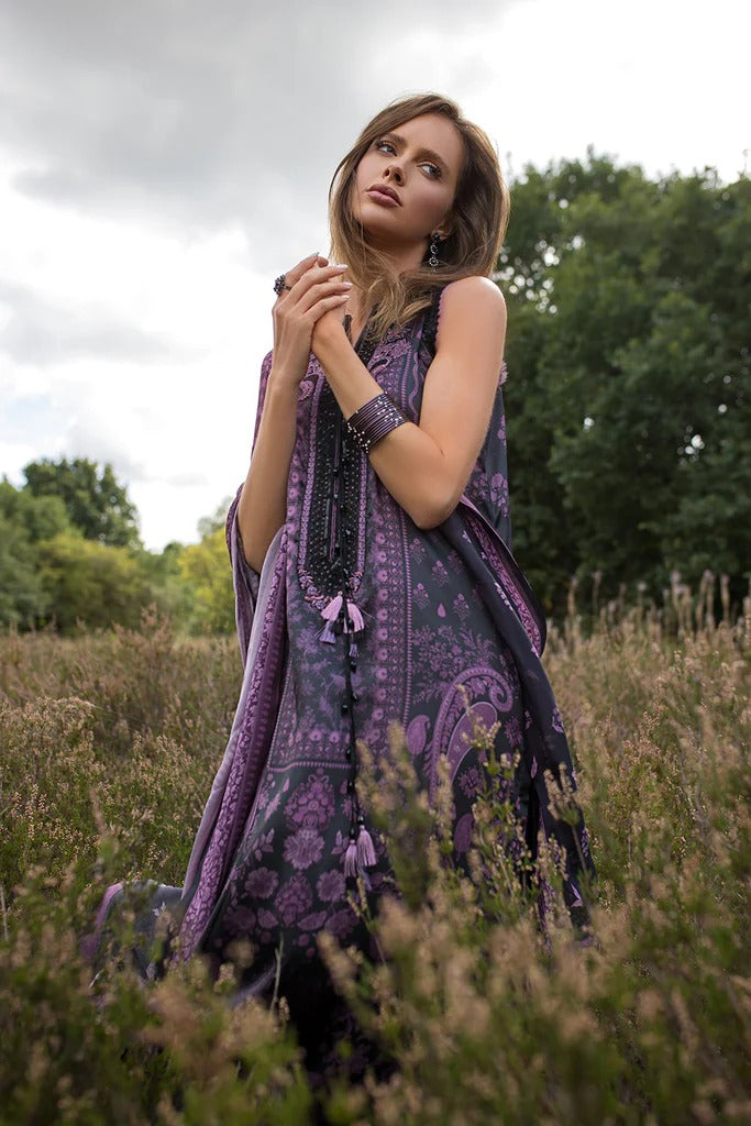 D 08 - Silk Satin Unstitched - Sobia Nazir
