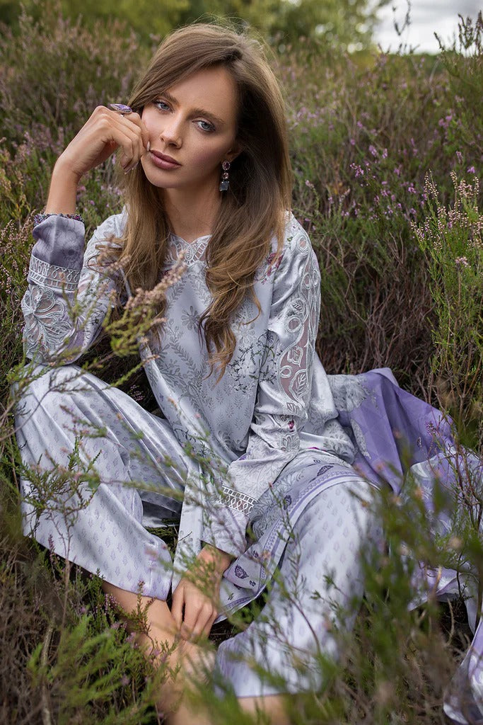 D 03 - Silk Satin Unstitched - Sobia Nazir