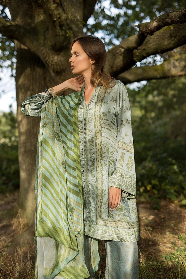 D 02 - Silk Satin Unstitched - Sobia Nazir