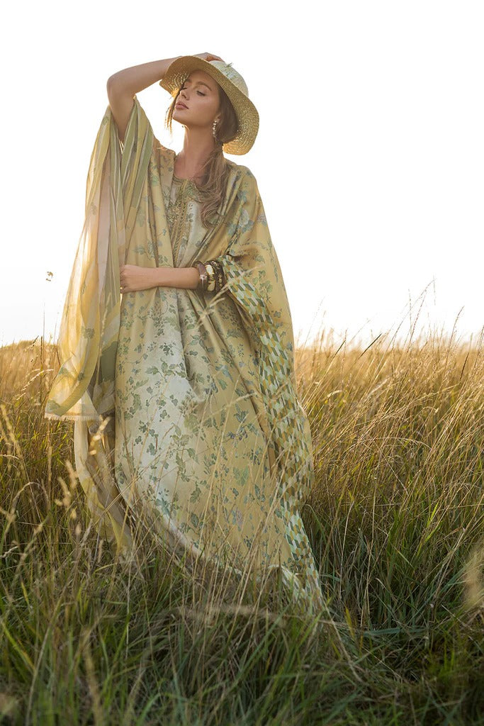 D 04 - Silk Satin Unstitched - Sobia Nazir