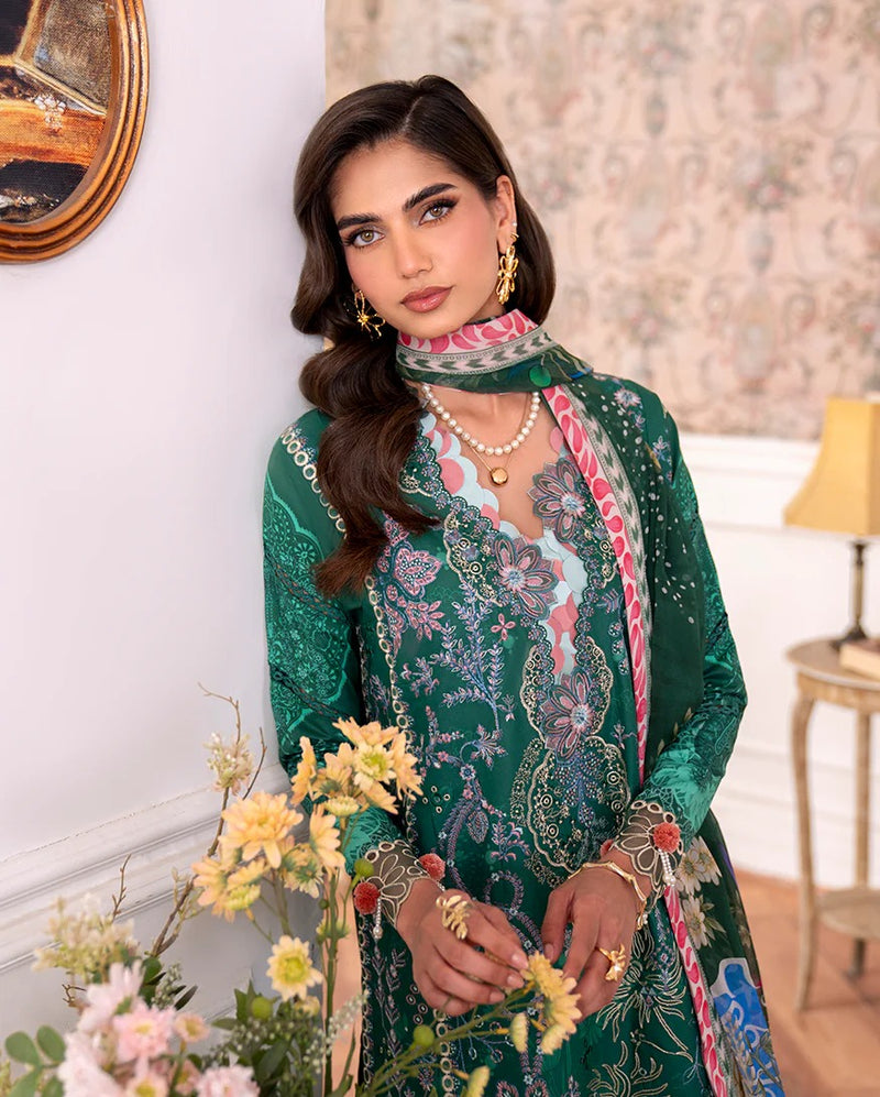 Maham 3B - Aezel Embroidered Cambric - Roheenaz