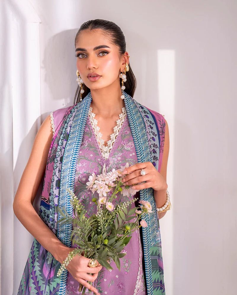Laila 4A - Aezel Embroidered Cambric - Roheenaz