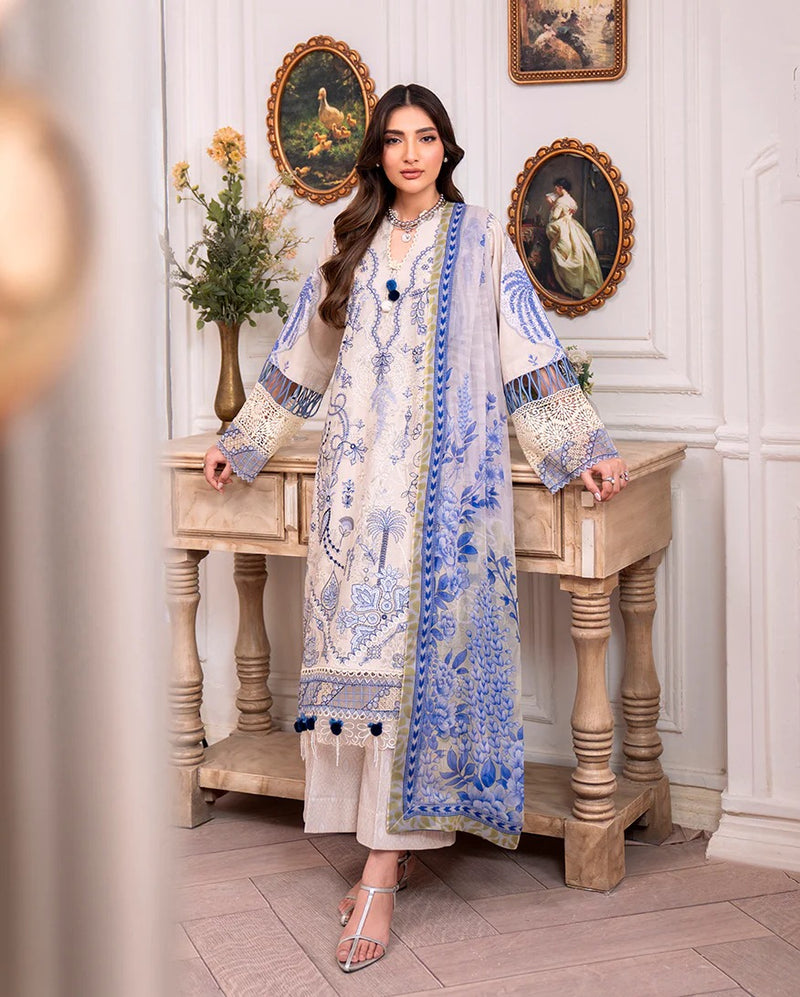 Eleen 3A - Aezel Embroidered Cambric - Roheenaz
