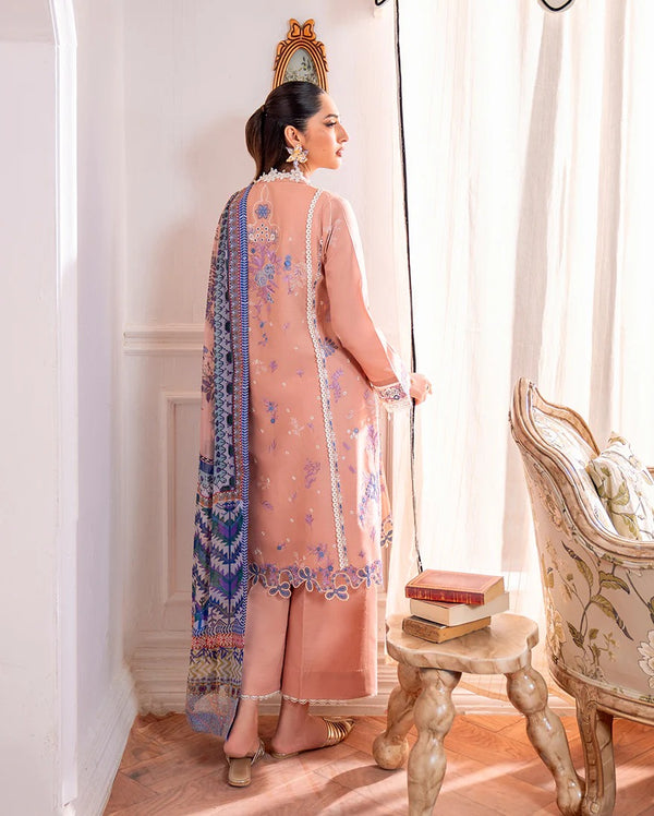 Wareesha 4B - Aezel Embroidered Cambric - Roheenaz