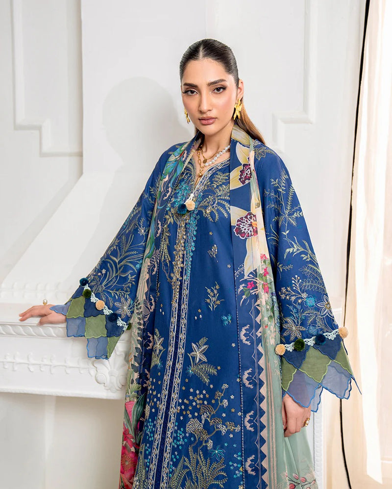 Insha 1A - Aezel Embroidered Cambric - Roheenaz
