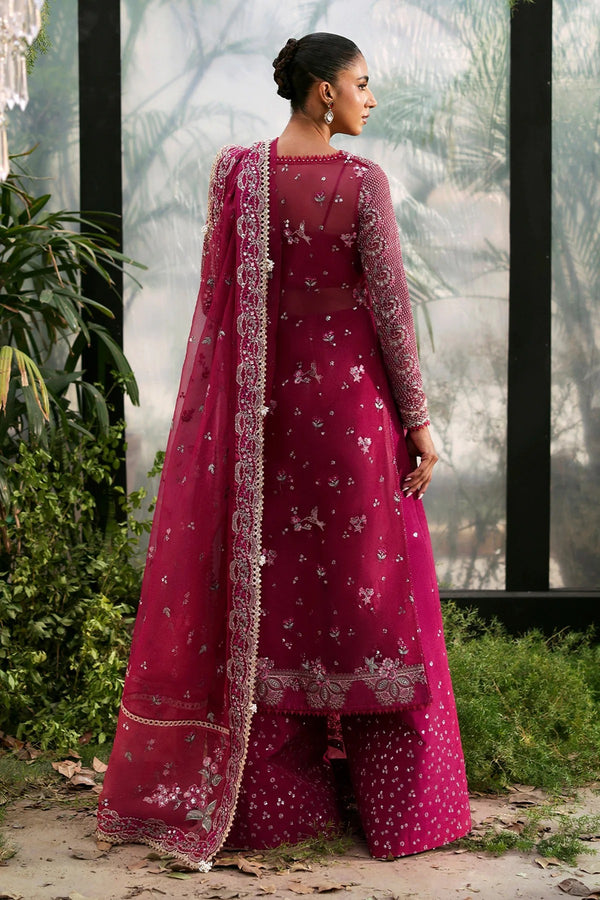 Rowan  - La Fuchsia Festive Unstitched - Afrozeh