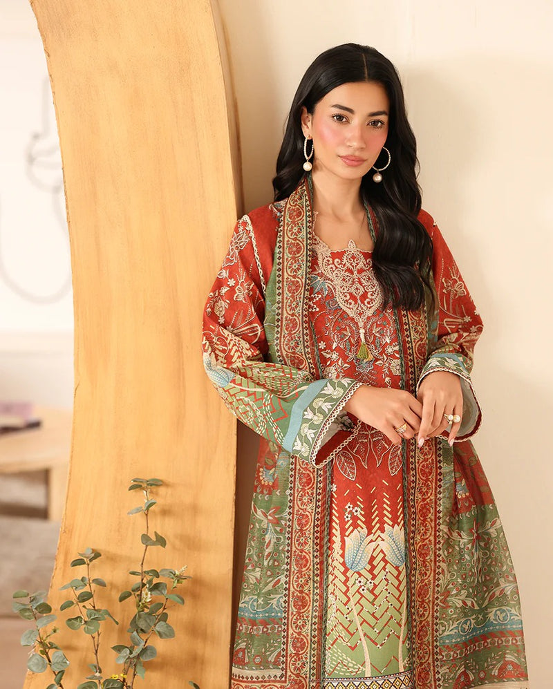 RNZ07B 3Naveen - Pareesa Printed Cambric - Roheenaz