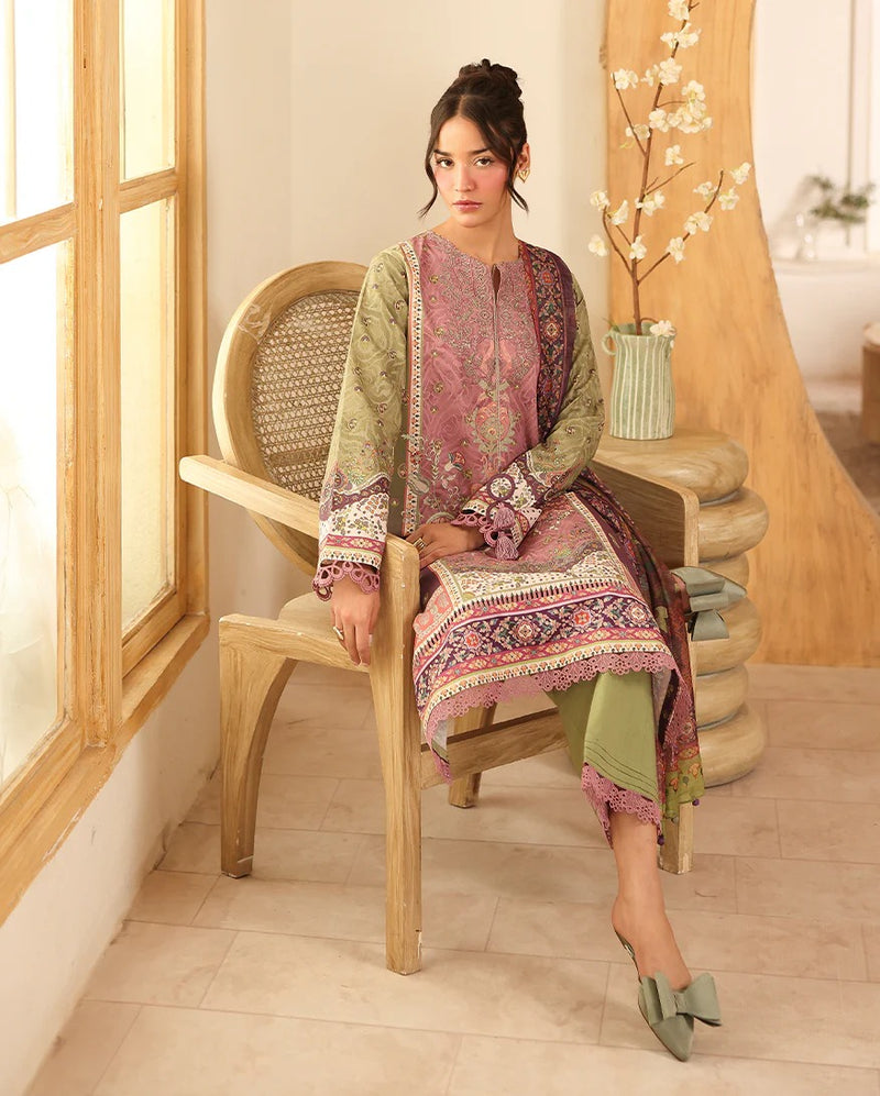 RNZ02A Ruhaab - Pareesa Printed Cambric - Roheenaz