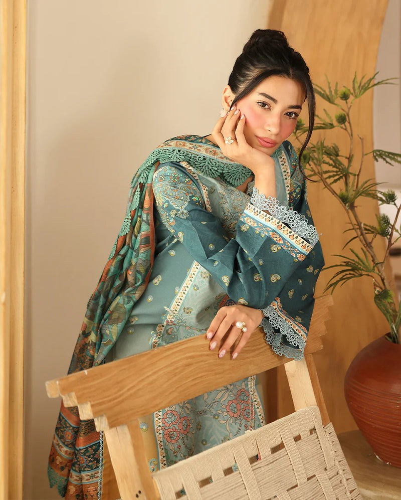 RNZ02B Shafia - Pareesa Printed Cambric - Roheenaz