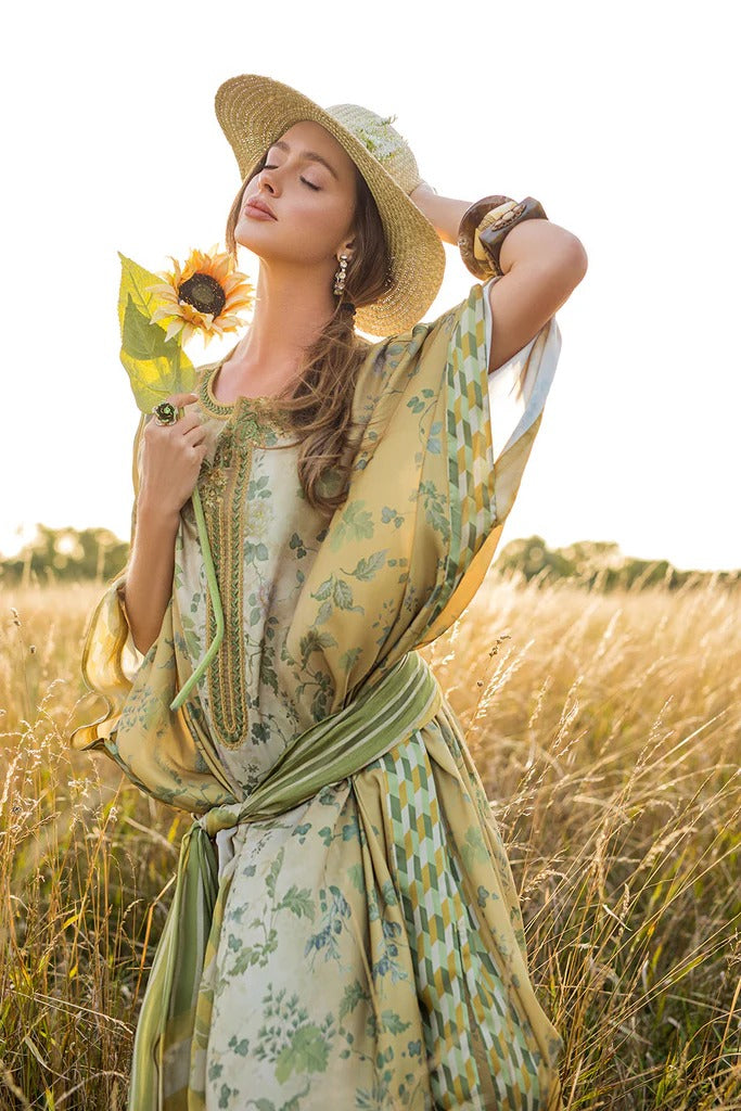 D 04 - Silk Satin Unstitched - Sobia Nazir