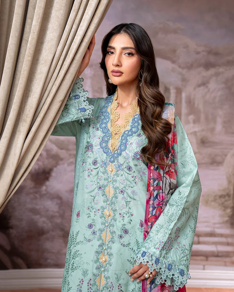 Avira 7A - Aezel Embroidered Cambric - Roheenaz