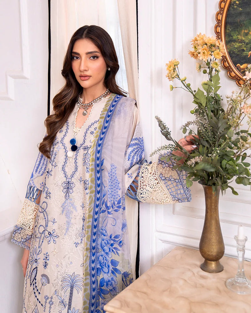 Eleen 3A - Aezel Embroidered Cambric - Roheenaz