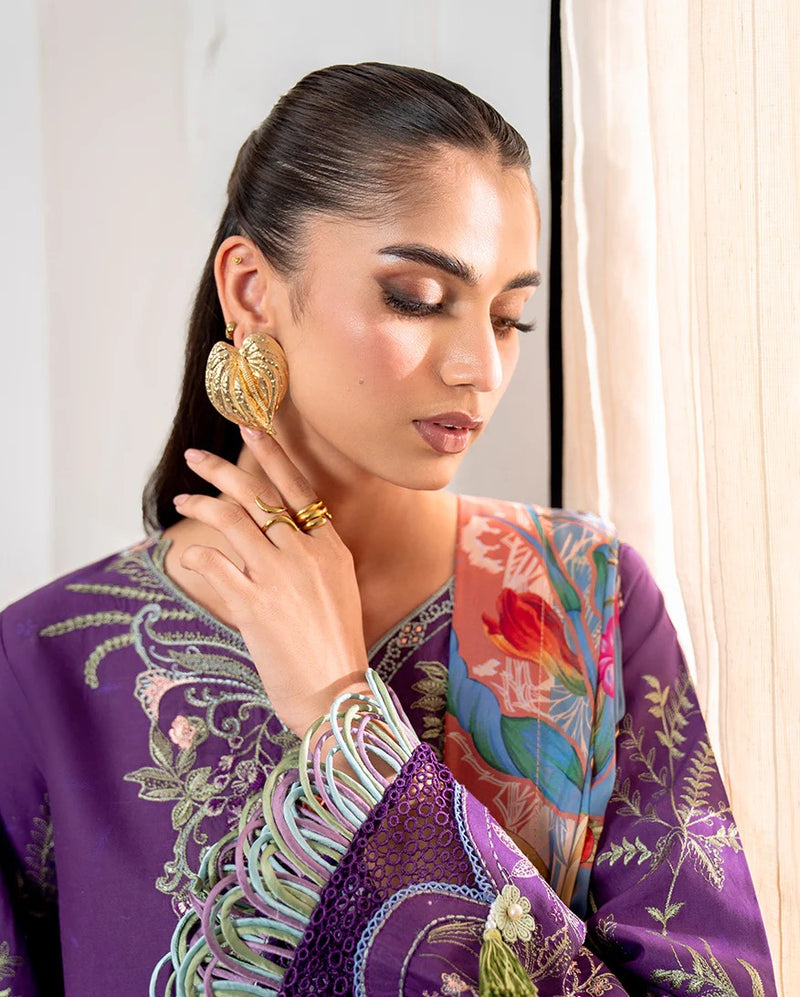 Emaan 1B - Aezel Embroidered Cambric - Roheenaz