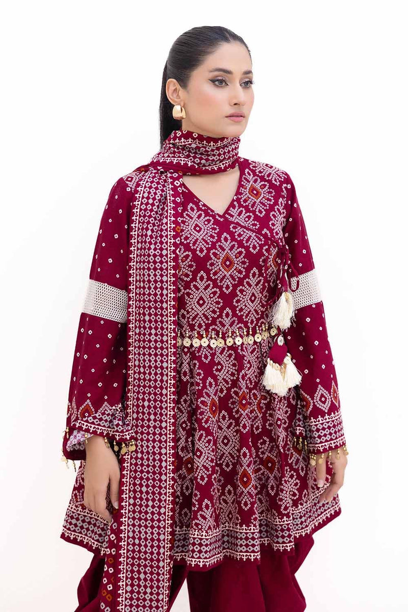 K-42002T - 3 Pc Unstitched Printed - Gul Ahmed