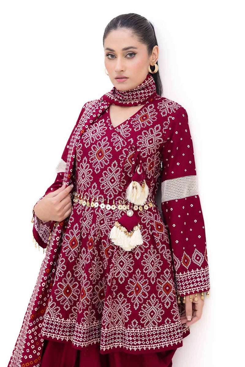 K-42002T - 3 Pc Unstitched Printed - Gul Ahmed