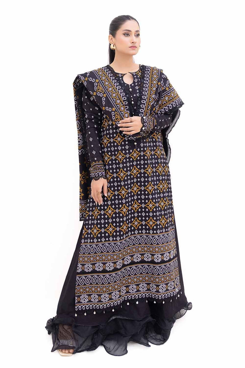 K-42003L - 3 Pc Unstitched Printed - Gul Ahmed