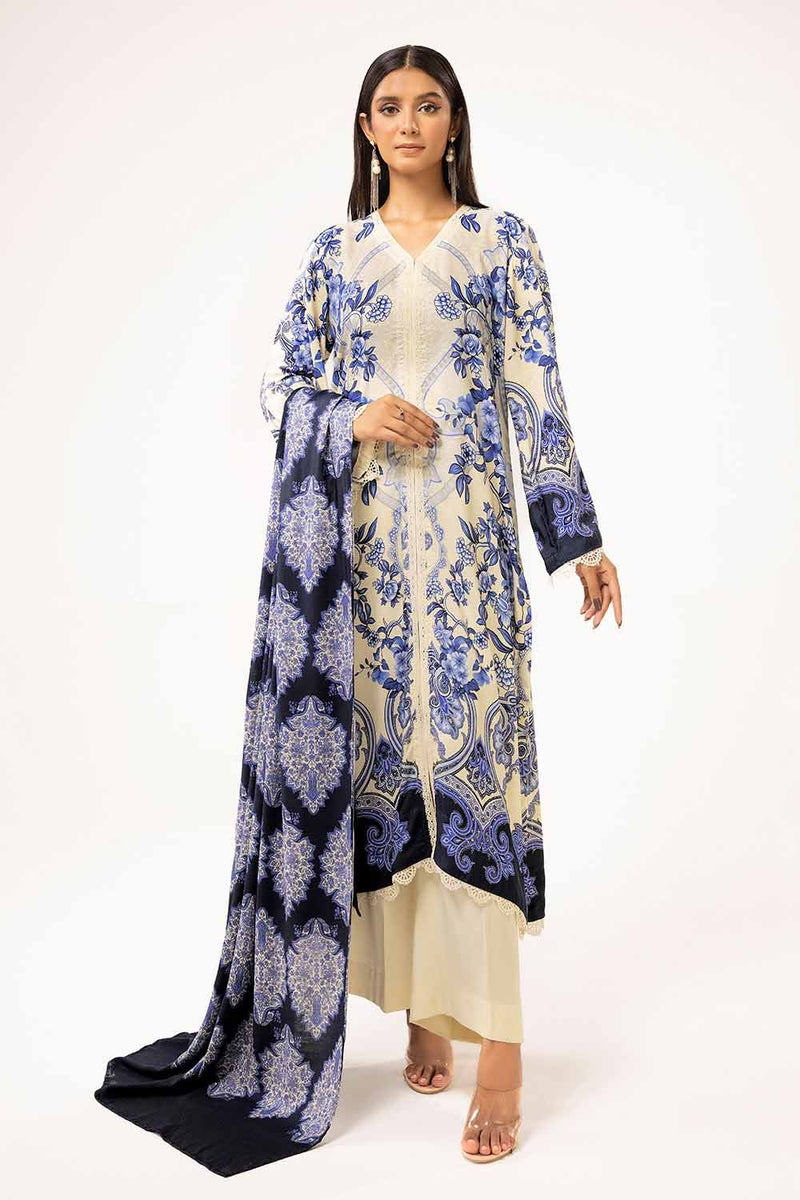 LT-42010 - 3 Pc Unstitched Printed - Gul Ahmed